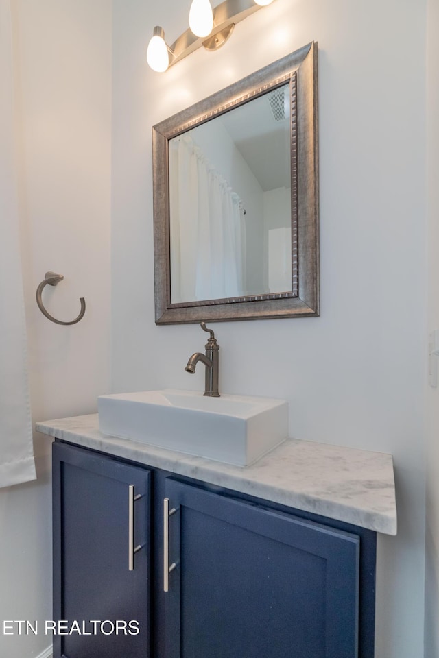 bathroom featuring vanity