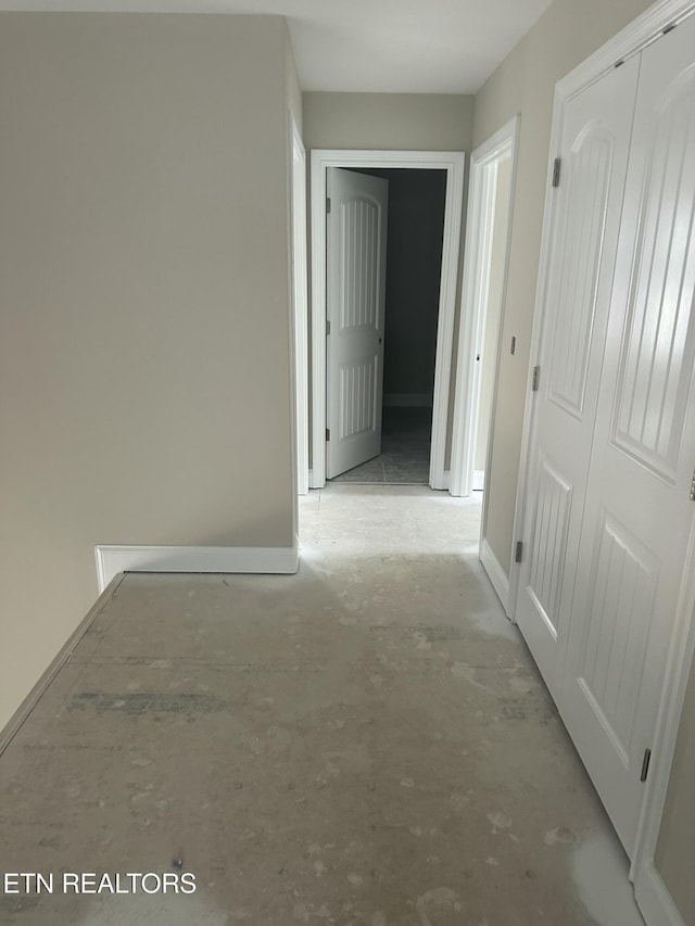 hall with baseboards