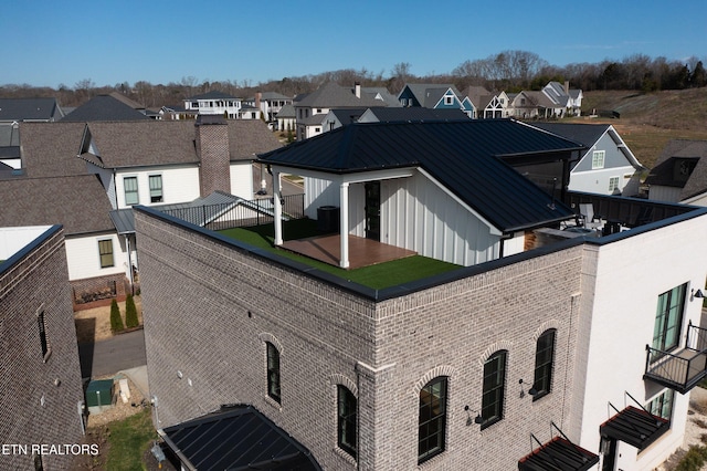 exterior space with a residential view