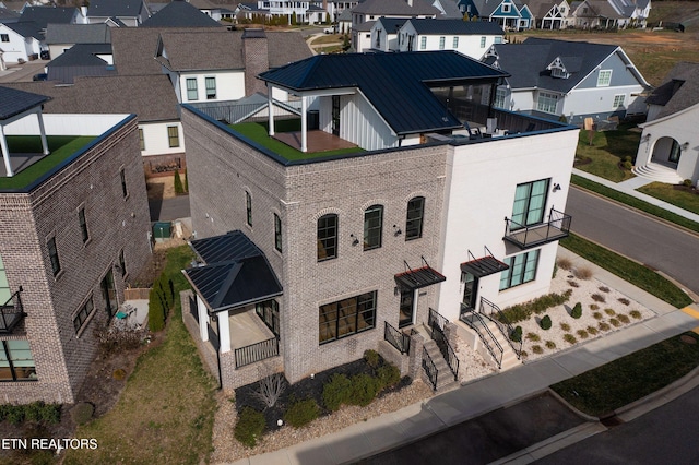 bird's eye view featuring a residential view