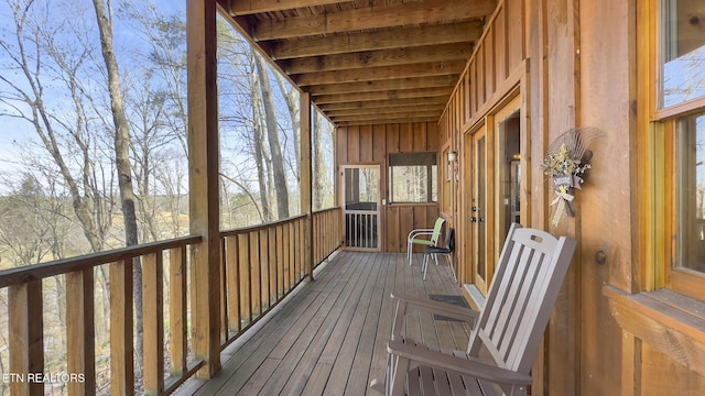 view of wooden terrace