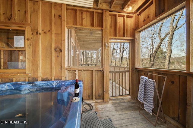 view of sunroom