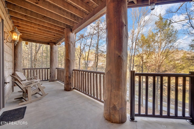 view of balcony