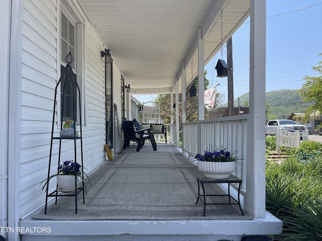 view of patio / terrace with covered porch