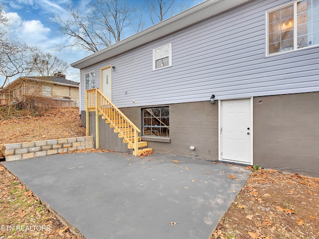 exterior space with a patio area