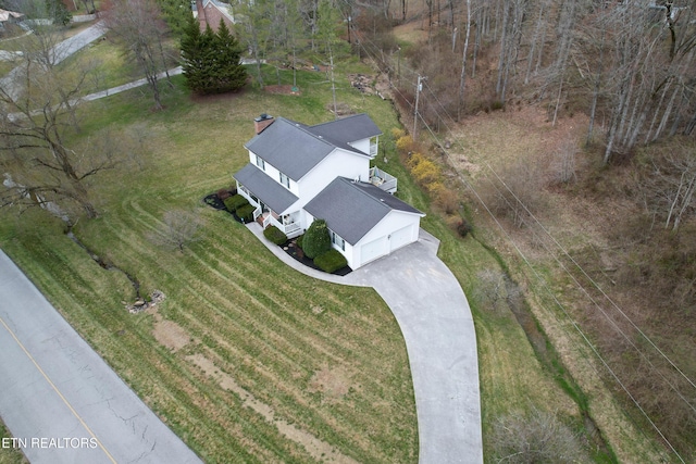 birds eye view of property