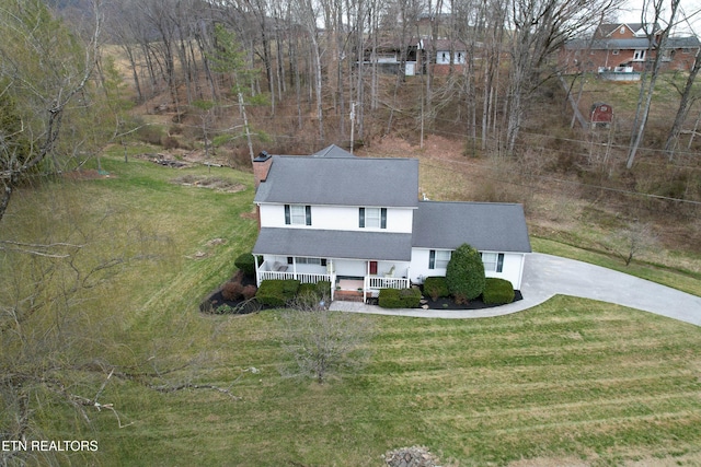 birds eye view of property