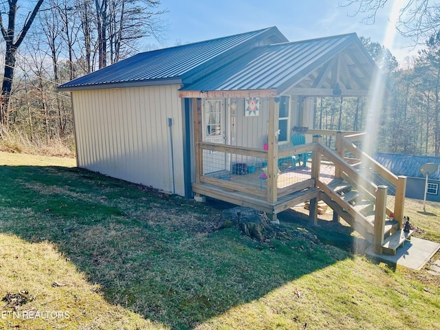 view of outbuilding featuring an outdoor structure