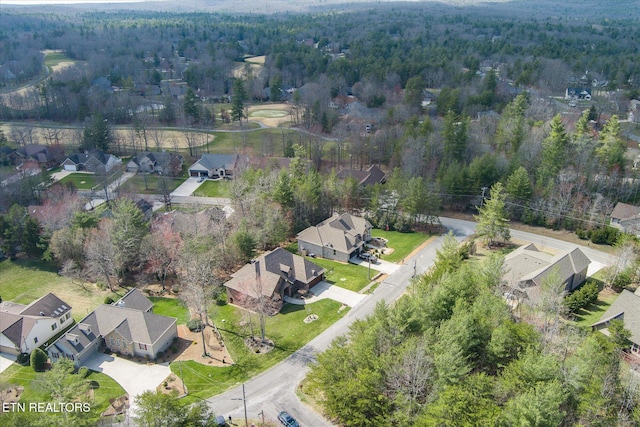 12 Inwood Dr, Fairfield Glade, TN 38558 - aerial view featuring a wooded view and a residential view