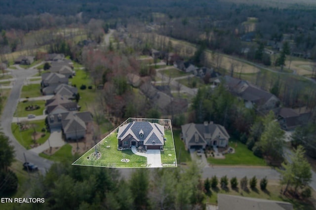 12 Inwood Dr, Fairfield Glade, TN 38558 - bird's eye view featuring a residential view