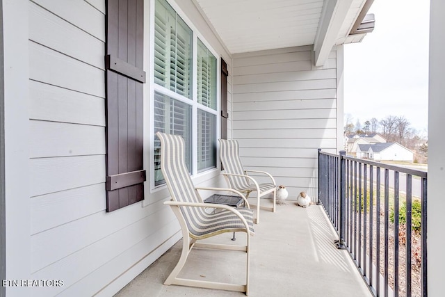 balcony with a porch