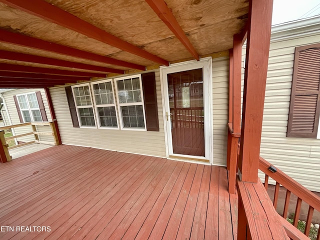 view of wooden terrace