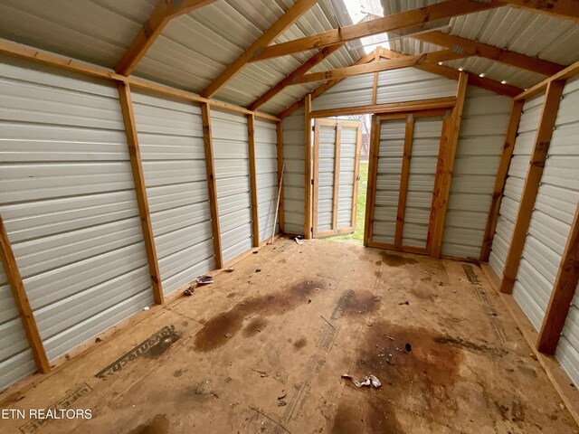 view of storage room