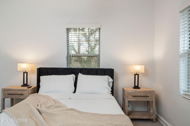 bedroom with baseboards