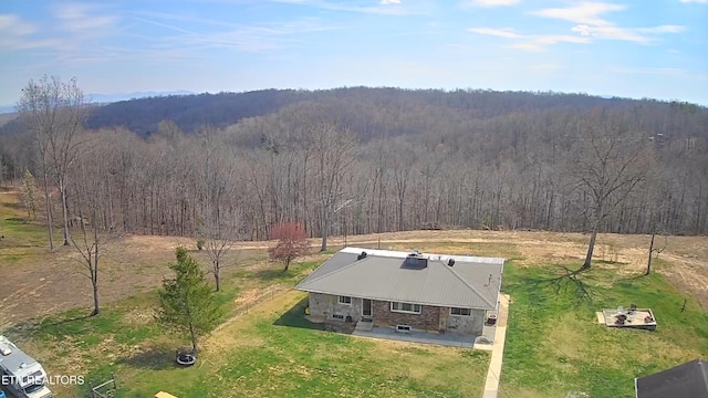 798 Christenson Rd, Deer Lodge, TN 37726 - birds eye view of property featuring a view of trees