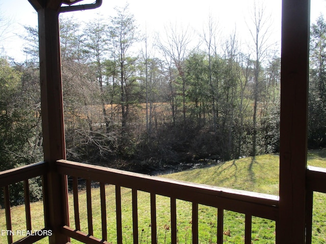 view of balcony