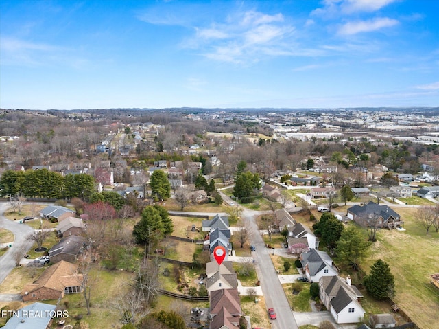 bird's eye view featuring a residential view