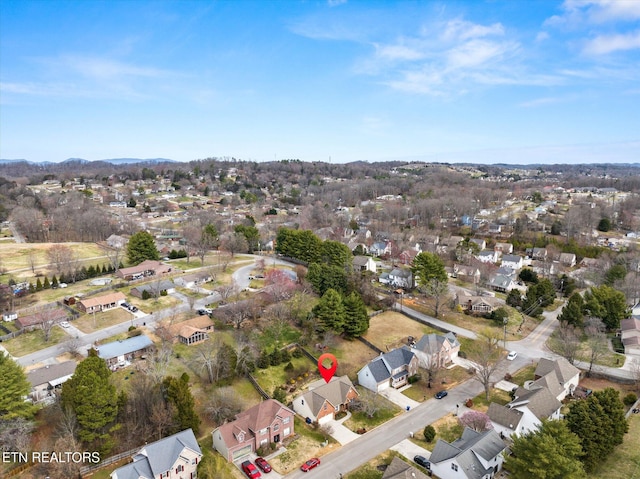 birds eye view of property featuring a residential view