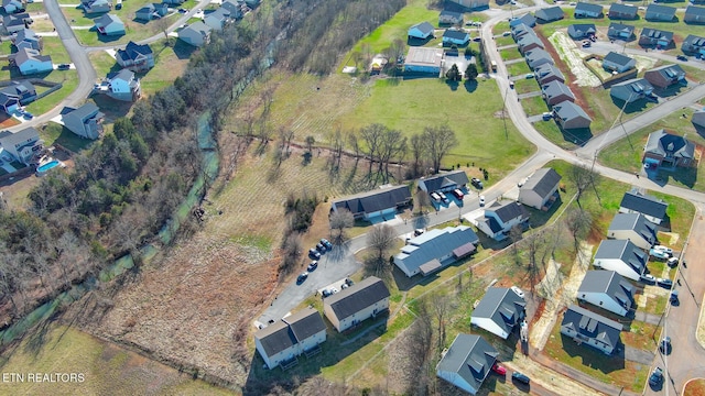 aerial view featuring a residential view