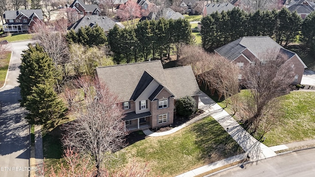 birds eye view of property featuring a residential view