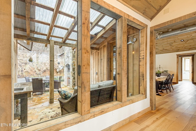 interior space featuring wood finished floors