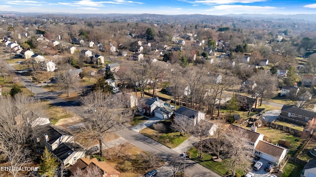 aerial view featuring a residential view