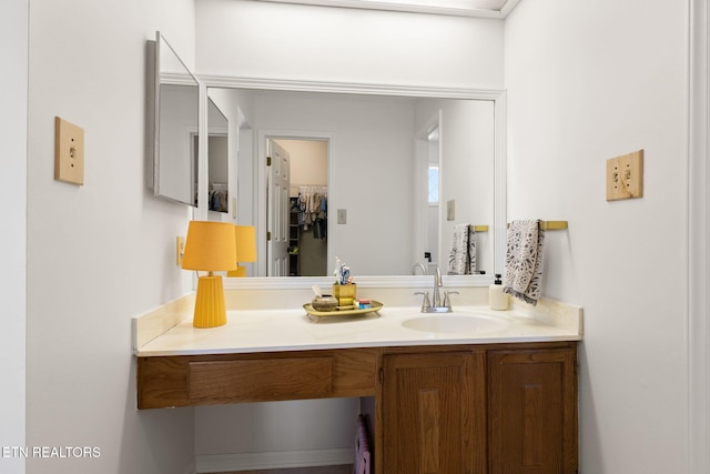 bathroom featuring vanity