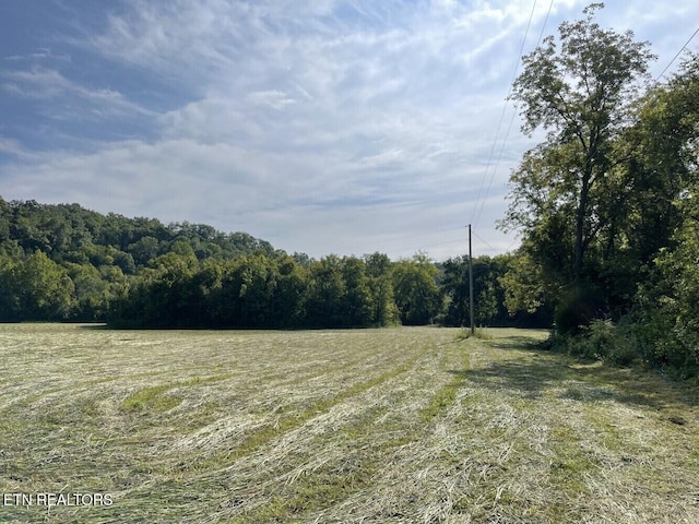 view of landscape featuring a view of trees