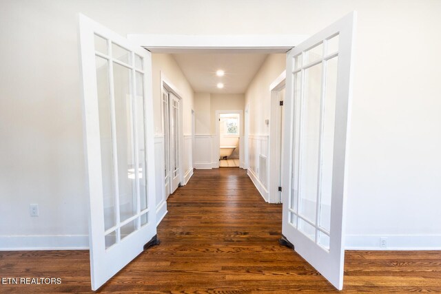 717 N Charles Seivers Blvd, Clinton, TN 37716 - corridor featuring recessed lighting and wood finished floors
