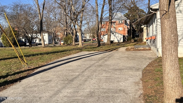 view of street with a residential view