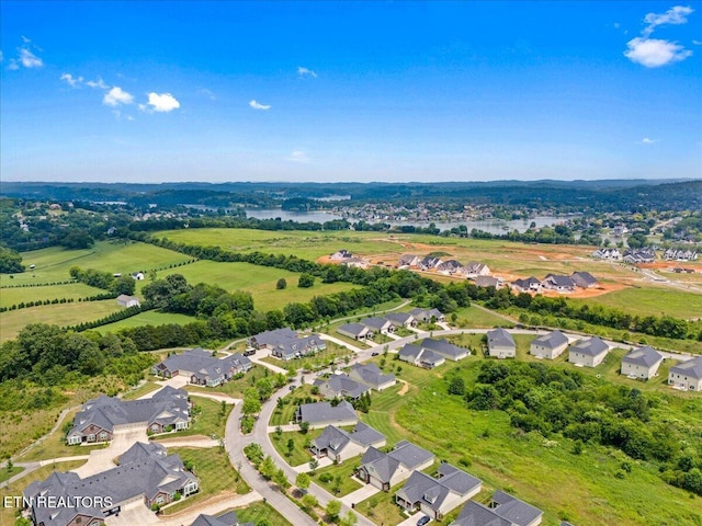 drone / aerial view with a residential view