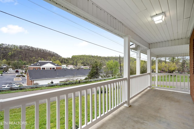 108 Burke St, Pennington Gap, VA 24277 - balcony with a view of trees and covered porch