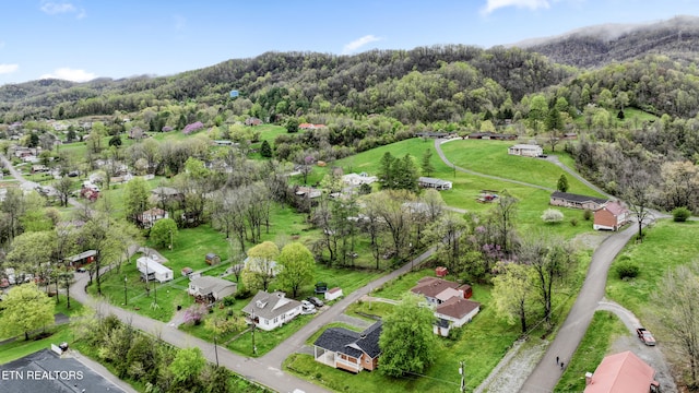 108 Burke St, Pennington Gap, VA 24277 - bird's eye view with a wooded view and a mountain view