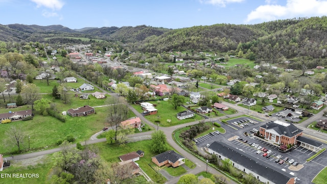 108 Burke St, Pennington Gap, VA 24277 - bird's eye view with a wooded view and a mountain view