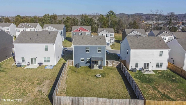 bird's eye view featuring a residential view