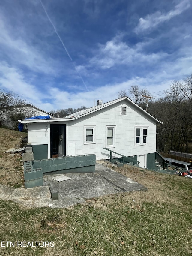 view of rear view of property