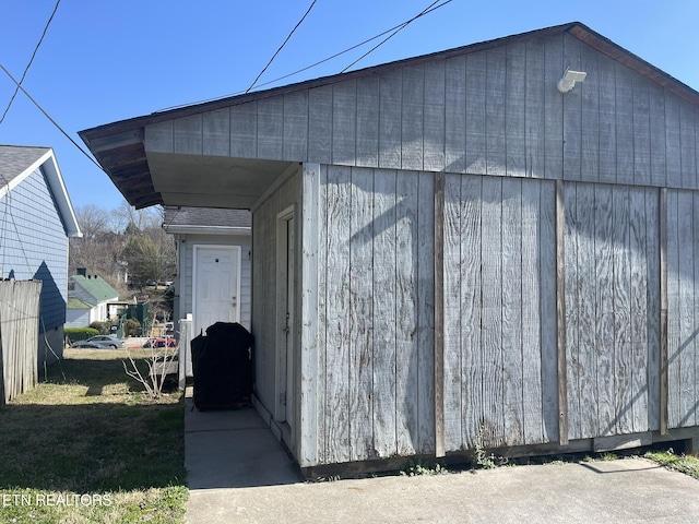 view of outbuilding with an outdoor structure