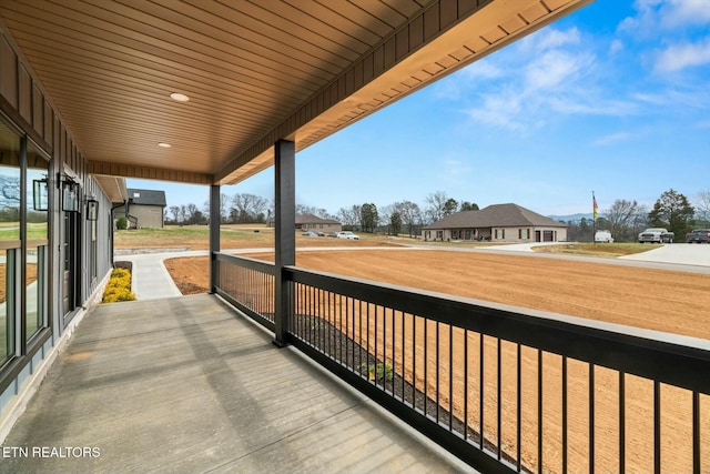 balcony with covered porch