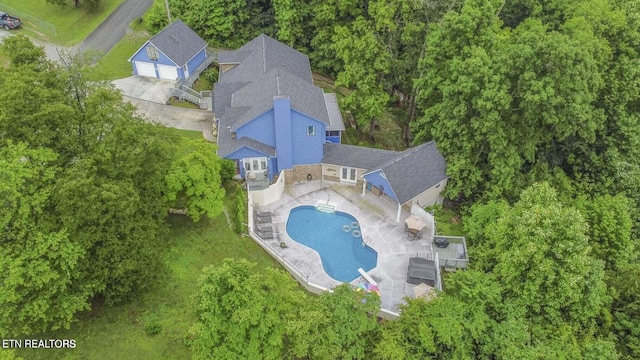 birds eye view of property