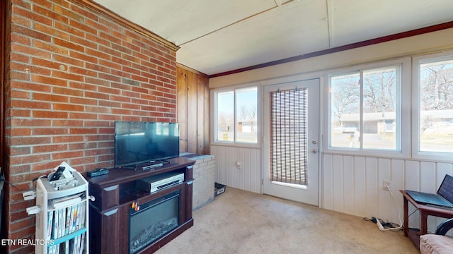 sunroom featuring a wealth of natural light