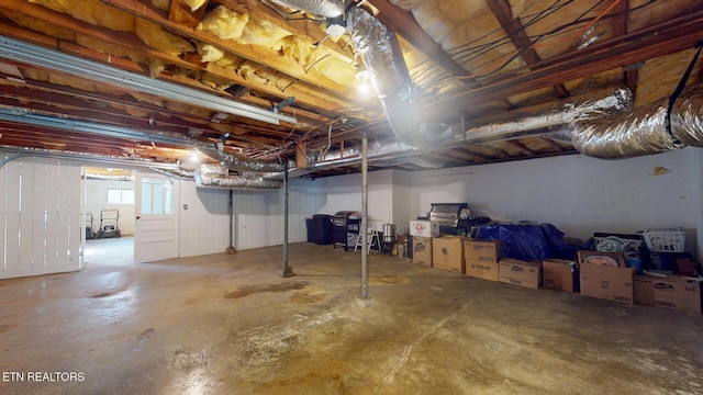 view of basement