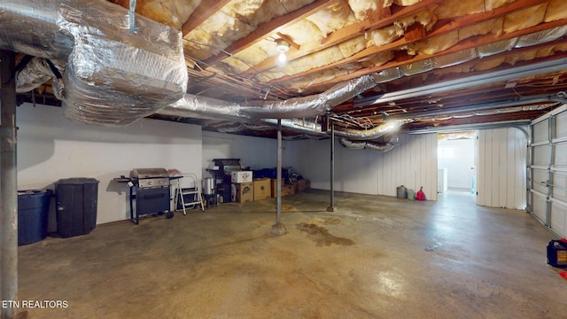 view of basement