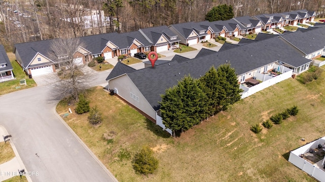 birds eye view of property featuring a residential view