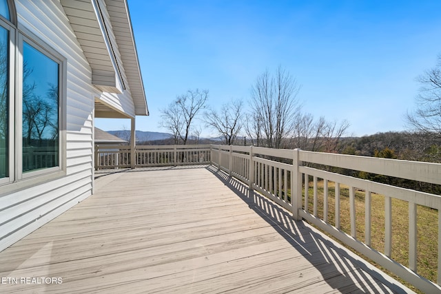 view of wooden terrace