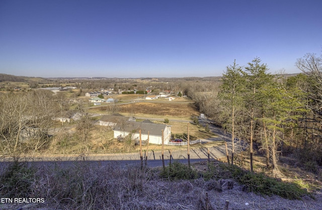 birds eye view of property featuring a rural view