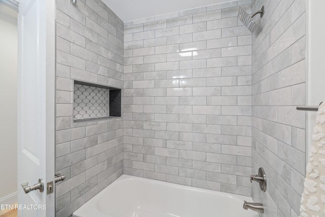 full bath with bathing tub / shower combination