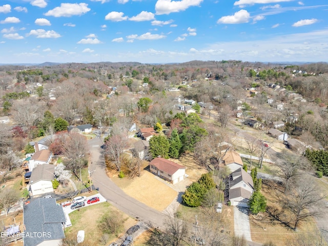 bird's eye view with a residential view