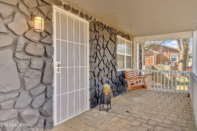 view of patio / terrace featuring covered porch