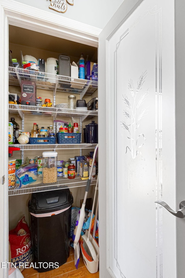 view of pantry