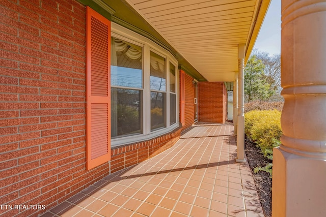 view of patio / terrace with a porch